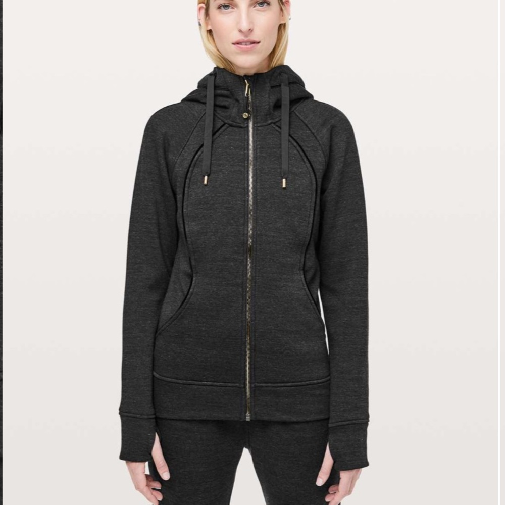 lululemon athletica Charcoal Zip-Up Hoodie